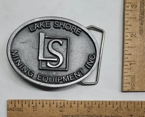 LS - LAKE SHORE MINING EQUIPMENT INC. - © 1993 - belt BUCKLE - listing #7390 - Picture 1 of 8