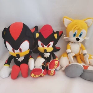 LOT 3 Sonic the Hedgehog 12" Plush Authentic SEGA Toy TAILS SHAWDOW Video Game  - Picture 1 of 24