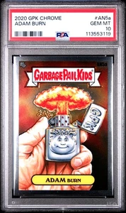 2020 Garbage Pail Kids Chrome 3 C3 ADAM BURN AN5a PSA 10 GEM MINT Adam Bomb - Picture 1 of 2