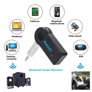 Odbiornik audio Bluetooth Adapter samochodowy Kabel Auto 3,5 mm AUX Jack USB Odbiornik - Zdjęcie 1 z 8
