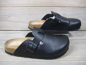 Zuecos Cushionaire Zapatos Mujer Talla 8 Negro Imitación Cuero Corcho Cómodos Sin Cordones - Imagen 1 de 11