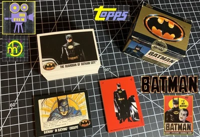Tarjeta de coleccionista Topps Batman Movie Series 1 1989 + juego de pegatinas - incompleto Foto 1 de 2