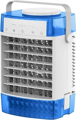 Air Cooler, 1000ML Swamp Cooler with Remote Control, Evaporative Cooler with 3 W - Image 1 of 4