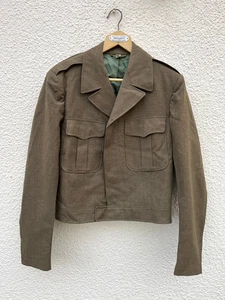 1953 Dated Korean War US Army Eisenhower Wool Ike Jacket-42" Long - Picture 1 of 4
