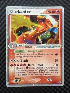 Pokemon Charizard EX Fire Red & Leaf Green Holo Rare 105/112 MP/HP - Picture 1 of 17