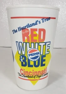 Vintage Pepsi Cincinnati WEBN Heartland's True to the Red, White & Blue Cup - Picture 1 of 4