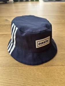 Adidas Oasis Tour Bucket Hat S/M Navy Blue Night Indigo - Picture 1 of 6