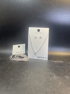 Forever 21 | Gold Bracelets And Necklace New With Tags - Picture 1 of 5