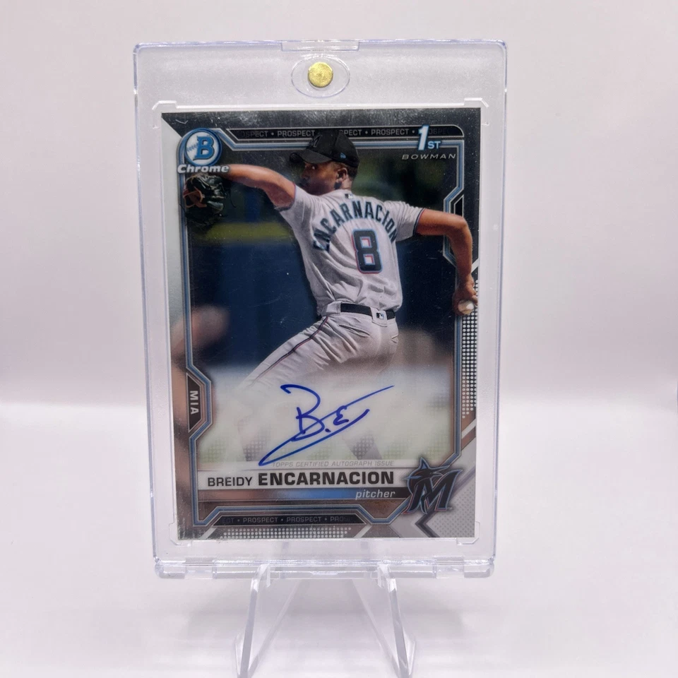 2021 Bowman - Chrome Prospects Autographs Breidy Encarnacion #CPA-BE (AU, RC) - Image 1 of 2