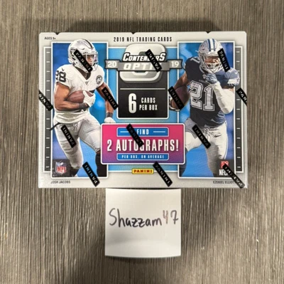 2019 Panini Contenders Optic Football Hobby Box - SEALED - NFL 2 Autos - Image 1 of 4