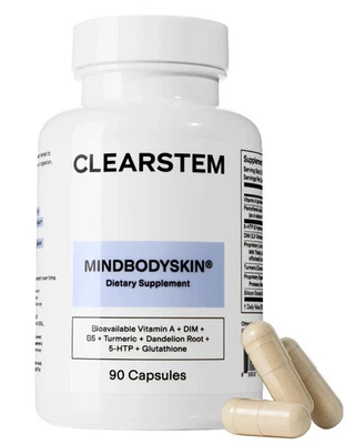 CLEARSTEM Hormonal Acne Supplement,for Mood Stress DIM for Hormone Balance 90ct - Image 1 of 4