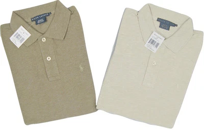 NEW Vintage Polo Ralph Lauren Womens Polo Shirt!  Olive  Oatmeal  Blue SLIM FIT - Image 1 of 2