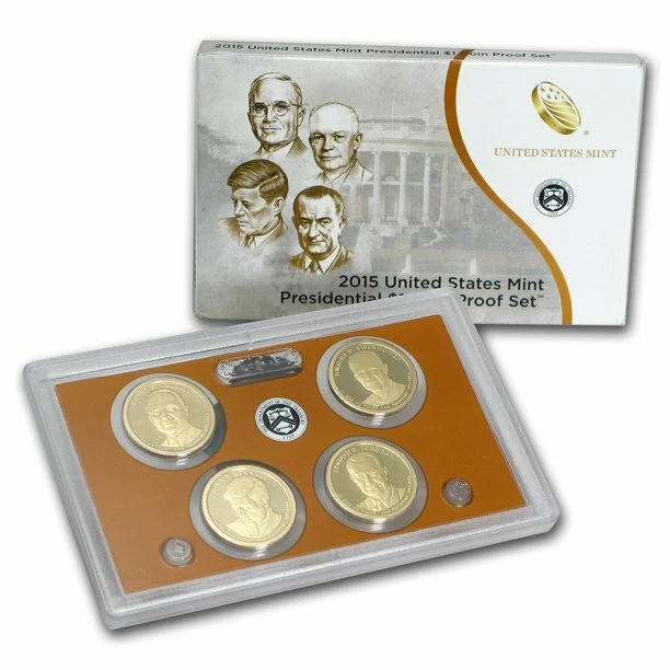 (1) 2015 S United States Mint Presidential Dollars Proof Set Original Box w/ COA - Image 1 of 1