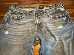 Buffalo David Bitton Jeans Herren 34x30 Straight Distressed DON - Bild 1 von 13