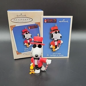 Joe Cool Snoopy Holiday Ornament - Hallmark Keepsake 2003 Christmas Peanuts - Picture 1 of 15