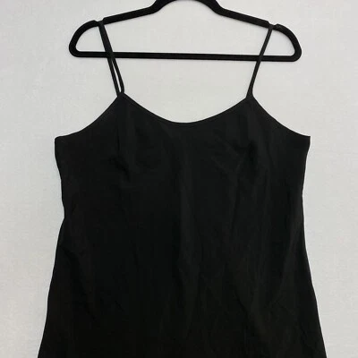 Vestido Nanette Lepore Correa de Espagueti Cami Sin Mangas Para Mujer 6 Negro Túnica Ligera Foto 1 de 4