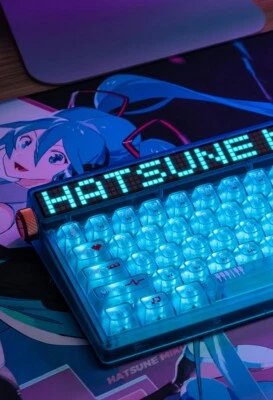 Moeyu x Machenike x Hatsune Miku Collab Heart of Esports 68 Key RGB Wireless ... - Image 1 of 4