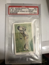 1979 VENORLANDUS LTD SEVE BALLESTEROS #20 PSA 10 OUR HEROES WORLD OF SPORT