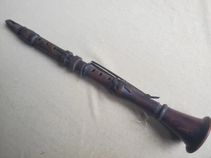 uralte Buchsbaum Es - Klarinette old clarinet Messingklappen und HORN MUNDSTÜCK! - Bild 1 von 21