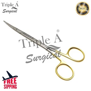 TC Gorney Freeman Scissors 7" Curved Flat Tip German Stainless Steel Custom Made - Picture 1 of 10