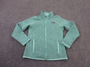 Patagonia Jacket Girls L 12 Green Better Sweater Hiking Camping Outdoors Casual - Picture 1 of 10