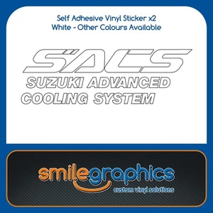 SACS Suzuki Advanced Cooling System Stickers Decals - Picture 1 of 1