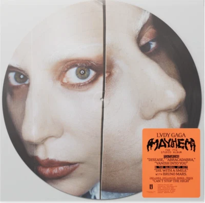 LADY GAGA "MAYHEM" EXCLUSIVE LIMITED 2 x PICTURE DISC VINYL  BRAND NEW - RARE - Image 1 of 3