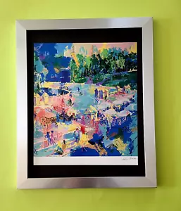 LEROY NEIMAN +  1980'S VINTAGE SIGNED PRINT FRAMED + CENTRAL PARK NEW YORK - Picture 1 of 3