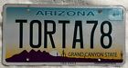 License Plate  Arizona    Vanity Torta 78