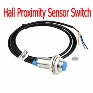 12mm Hall Effect Proximity Sensor Switch 1.2m Cable NPN 3-Wire NO/NC - Picture 1 of 9