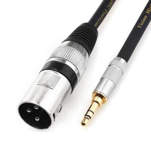 3.5mm to XLR Cable Unbalanced Mini Jack 1/8 inch to XLR Male Adapter Micropho... - Picture 1 of 9