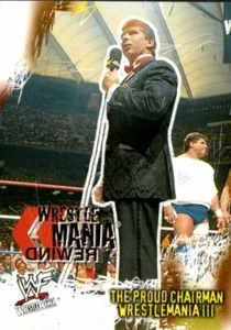 Tarjeta de lucha libre Fleer WWF Wrestlemania 2001 vintage #85 The Proud Chairman - Imagen 1 de 2