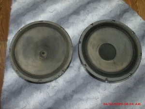 Two (2) Vintage 12" Pyle woofer speaker drivers 1983 & 1989 models, both works - Picture 1 of 4