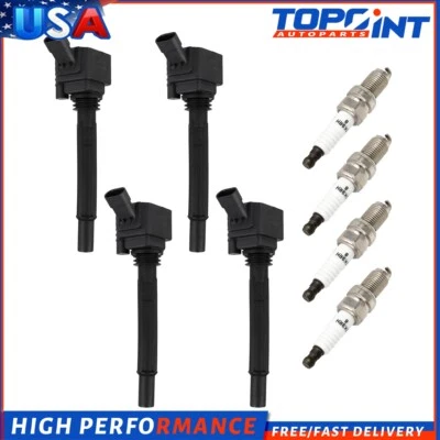 Kit de 4 bobinas de encendido y bujías para Dodge Dart 2013-2016 1,4 L L4 Turbo UF673 Foto 1 de 4