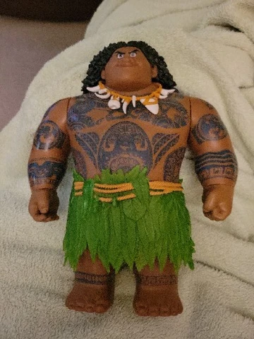 Hasbro 2015 Disney Moana Large  Mega Maui Doll Toy Action Figure 10" No Hook Cover