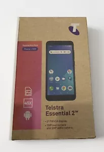 NEW Telstra Essential 2 4G 4GX 5" VoLTE Blue Tick WIFI Nano SIM Android Phone - Picture 1 of 5
