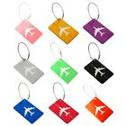 Reusable Metal Travel Luggage Tags Suitcase Labels Bag Tag Labels With Ropes