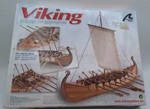RÉPLICA VIKINGA LANCHA LARGA MODELO 2011, DE NTESANIA LATINA, CAJA ABIERTA, COMPLETA - Imagen 1 de 4
