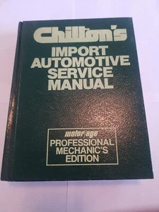 1981 CHILTON'S IMPORT AUTOMOTIVE SERVICE MANUAL BOOK  - Picture 1 of 1