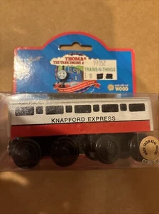 Thomas & Friends KNAPFORD EXPRESS COACH Wooden Railway Train Car Vtg 1997 NISB - Picture 1 of 8