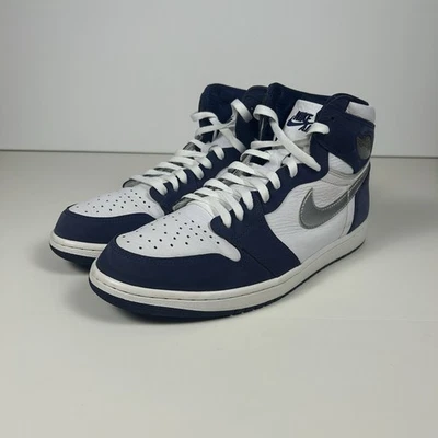 Nike Air Jordan 1 OG Retro Alto CO.JP Medianoche Azul Marino Para Hombres Talla 12 Usado Foto 1 de 4