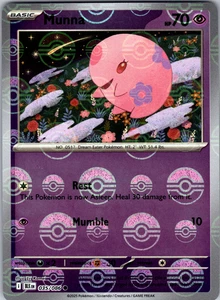 Munna Pokeball Pattern 035/086 SV: Black Bolt Common - NM - Picture 1 of 2