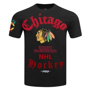 Herren NHL Chicago Blackhawks Old English S/S TEE schwarz 2XL - Bild 1 von 4