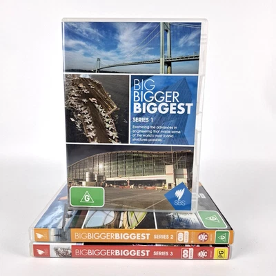 Big, Bigger, Biggest DVD Series 1 2 3 Documentary Region 4 SBS TV 2008 Madman - image 1 of 4