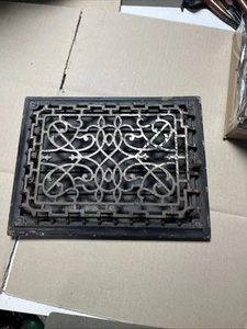 Antique Cast Iron 9”x12” Rough Opening Heating Grate Register Vent - Picture 1 of 5