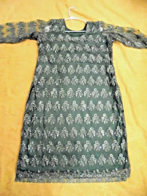 Pantalón Kurti indio paquistaní de 3 piezas y Dupatta talla grande no Khaadi Maria B Foto 1 de 4