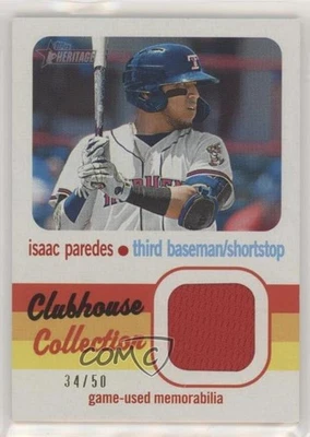 2020 Topps Heritage Minor League Edition White /50 Isaac Paredes #CCR-IP - Image 1 of 2