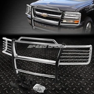 FOR 99-06 SILVERADO TAHOE SUBURBAN CHROME STAINLESS STEEL FRONT GRILLE GUARD - Picture 1 of 5