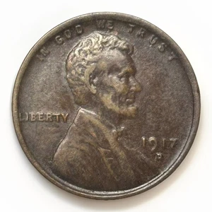 1917-D Lincoln Wheat Cent • Sehr schöne Details brandneu • früher Denver Mint Penny - Bild 1 von 2