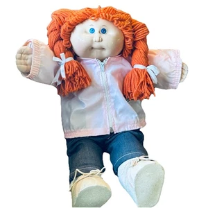 VTG Cabbage Patch Kids Doll Blue Eyes Red Hair Braids CPK Clothes - Picture 1 of 12